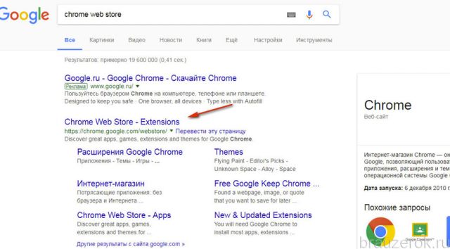 chrome web store